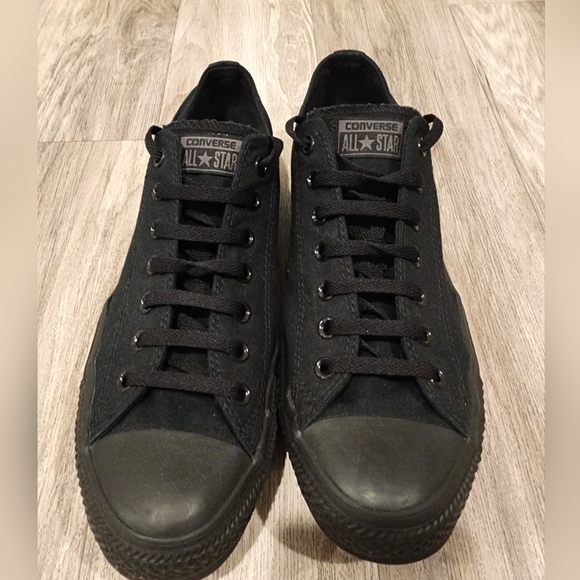 MENS Converse All Stars Custom Low Top All Black - Picture 5 of 7
